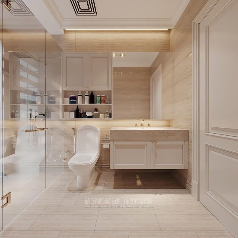 Mẫu gương không có khung viên đặc biệt là phù hợp với không gian sang trọng của biệt thự, nhà phố hay chung cư.